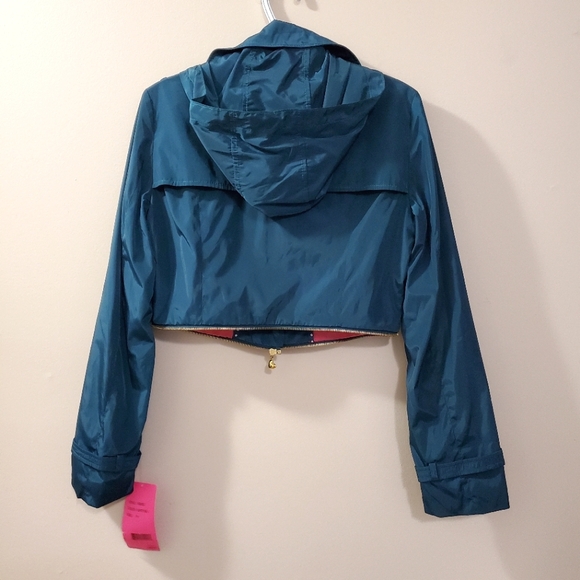 Betsey Johnson - Teal 2 in 1 Convertible Jacket - Size M  (NWT) - Picture 14 of 16